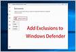 Default exclusions in BEST for Windows